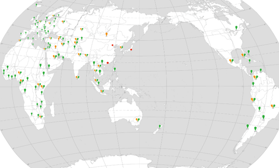 SuperMap拠点及びユーザー分布図