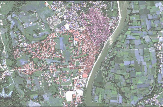 アンガット市のGISベースの土地管理システム画面イメージ